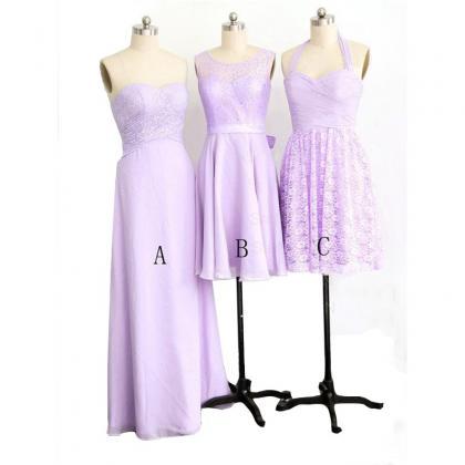 Mismatched Bridesmaid Dresses, Lilac Bridesmaid..
