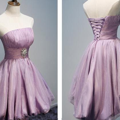 Short Homecoming Dresses, Lavender Homecoming..
