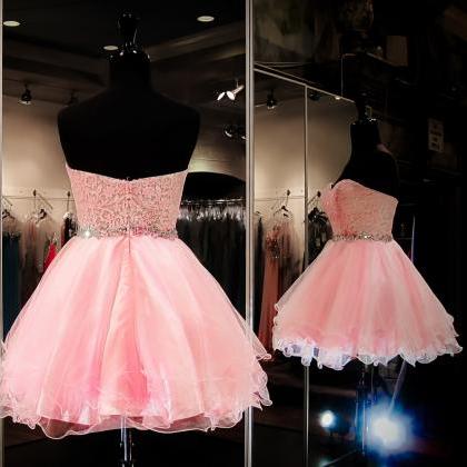 Short Homecoming Dresses, Pink Homecoming Dress,..