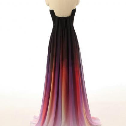 Long Prom Dress, Gradient Prom Dress, Party Prom..