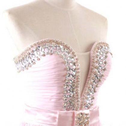 Long Prom Dress, Pink Prom Dress, Party Prom..