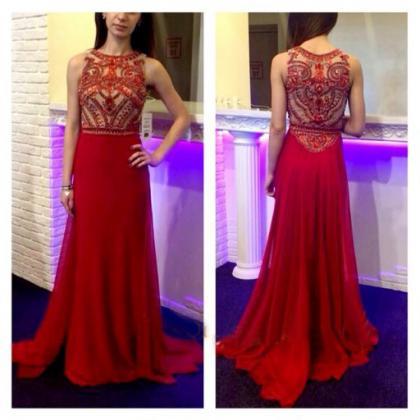Long Prom Dress, Red Prom Dress, Party Prom Dress,..