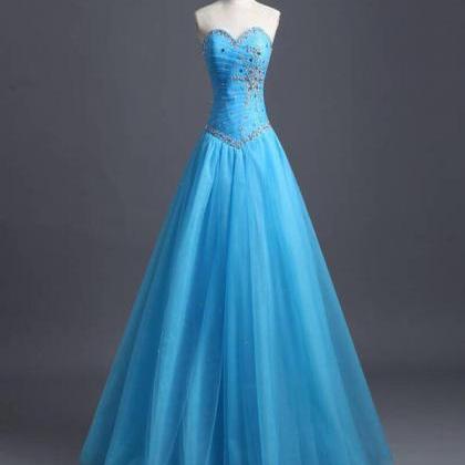 Long Prom Dress, Sleeveless Prom Dress,a-line Prom..