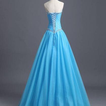 Long Prom Dress, Sleeveless Prom Dress,a-line Prom..
