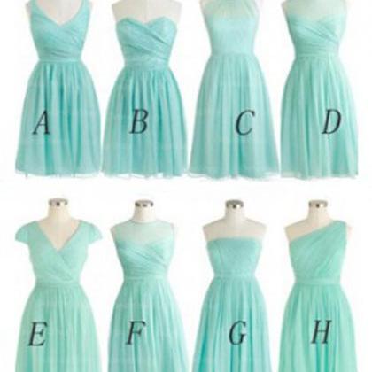 Tiffany Blue Bridesmaid Dress, Short Bridesmaid..