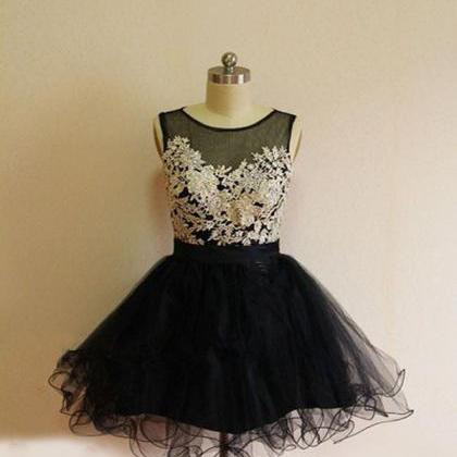 Short Simple Homecoming Dress,black Homecoming..