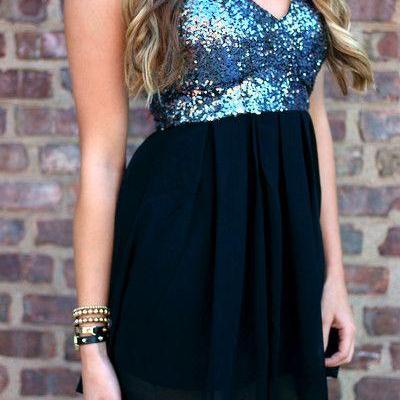 Sparkle Homecoming Dresses,sequined Homecoming..