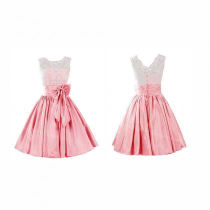 Light Pink Homecoming Dress, Scoop Homecoming..