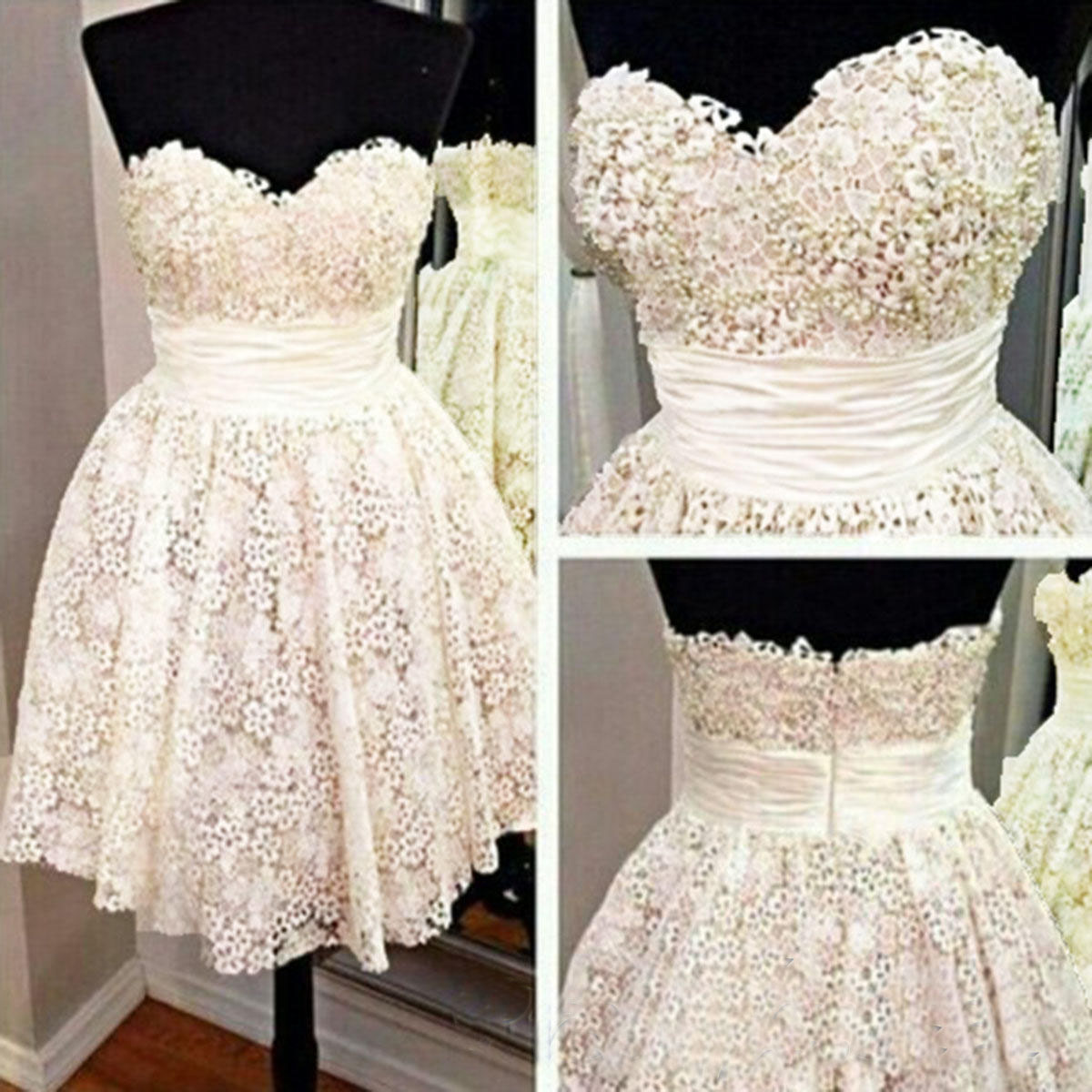 Homecoming Dress, Short Homecoming Dress, Lace Homecoming Prom Dress, Mini Prom Dress, Party Dresses For Girls, 14113