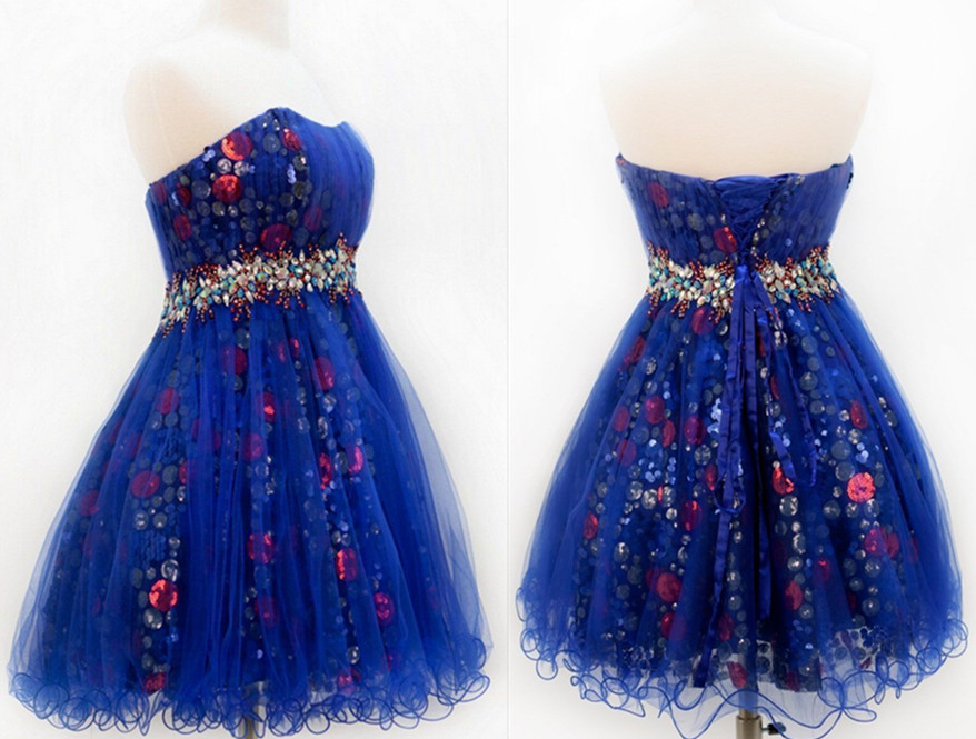 Short Homecoming Dresses, Blue Homecoming Dresses, Junior Homecoming Dress, Charming Homecoming Dress, Party Prom Dress, Short Prom Dress, 14198