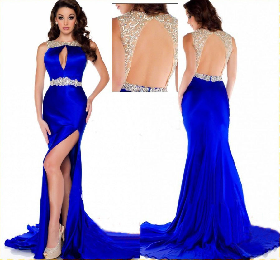Long Prom Dress, Royal Blue Prom Dress, Mermaid Prom Dress, Prom Dress, Party Prom Dress, Ball Gown, Backless Prom Dress, 141003