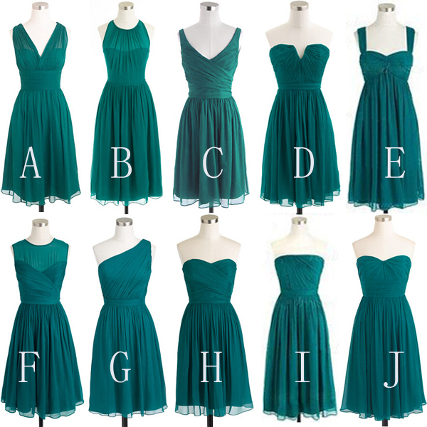 teal bridesmaid
