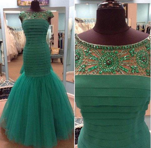 Long Prom Dress, Green Prom Dress, Mermaid Prom Dress, Prom Dress, Party Prom Dress, Formal Prom Dress, Evening Dress, 141701