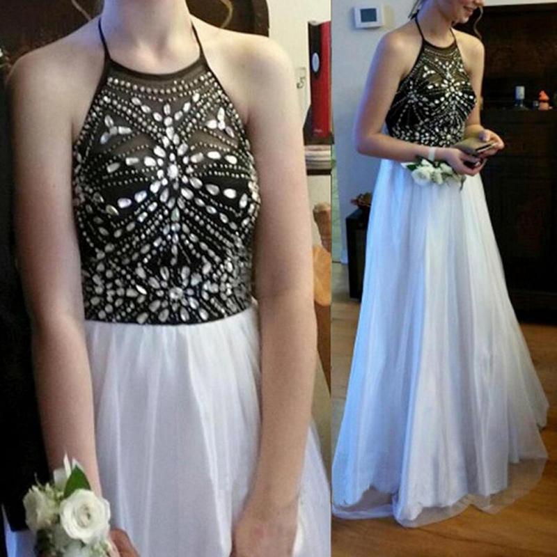 Long Prom Dress,sexy Prom Dress,halter Prom Dress,sleeveless Prom Dress,a-line Prom Dress,evening Prom Dress, Prom Dress,party Prom Dress,2016